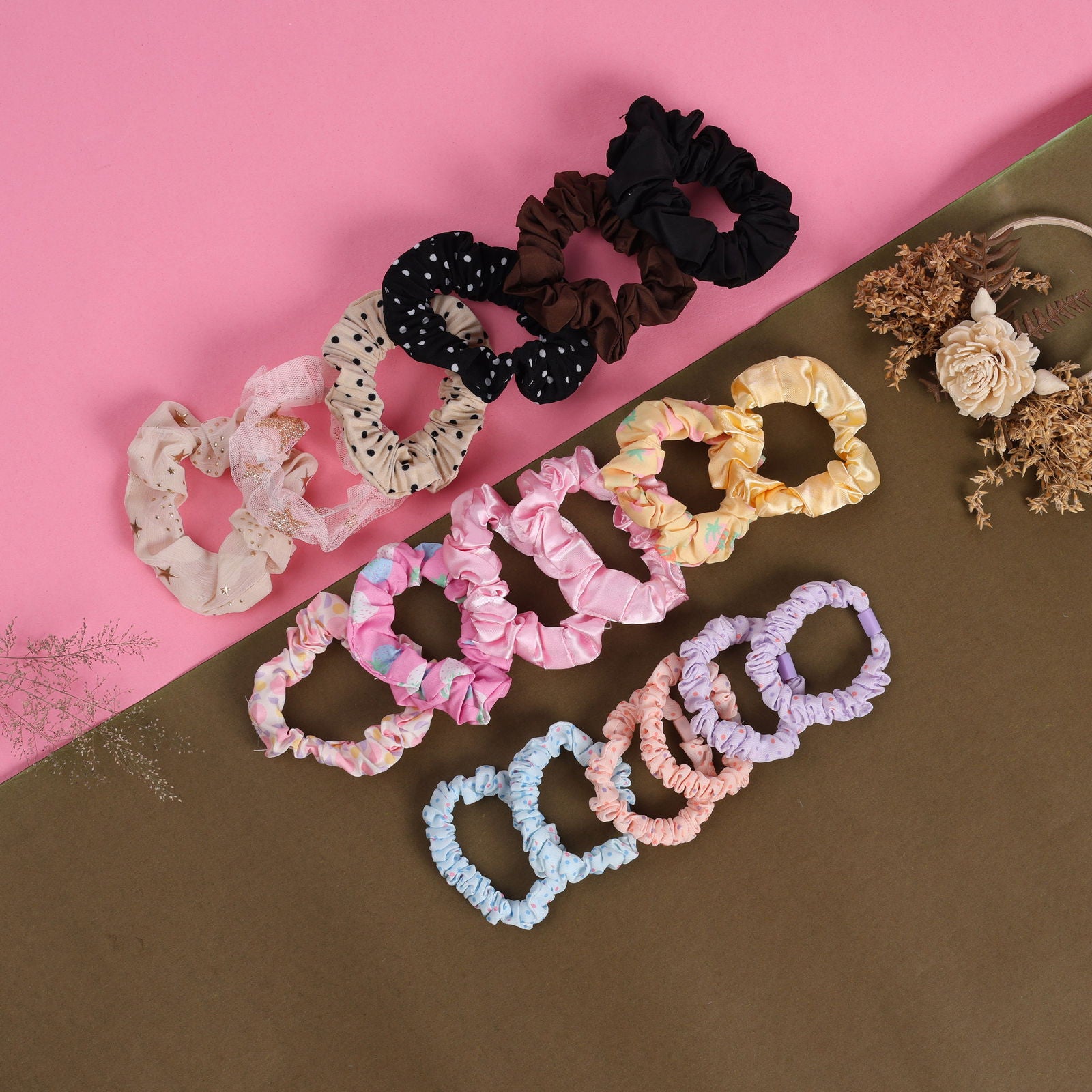 Satin Silk Hair Ties Scrunchies