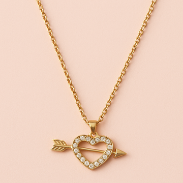 Western Necklace with Delicate Heart Pendant