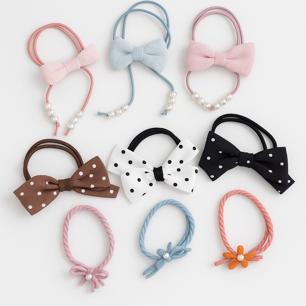 Multi-Coloured Rubber Band Set – Pack of 9