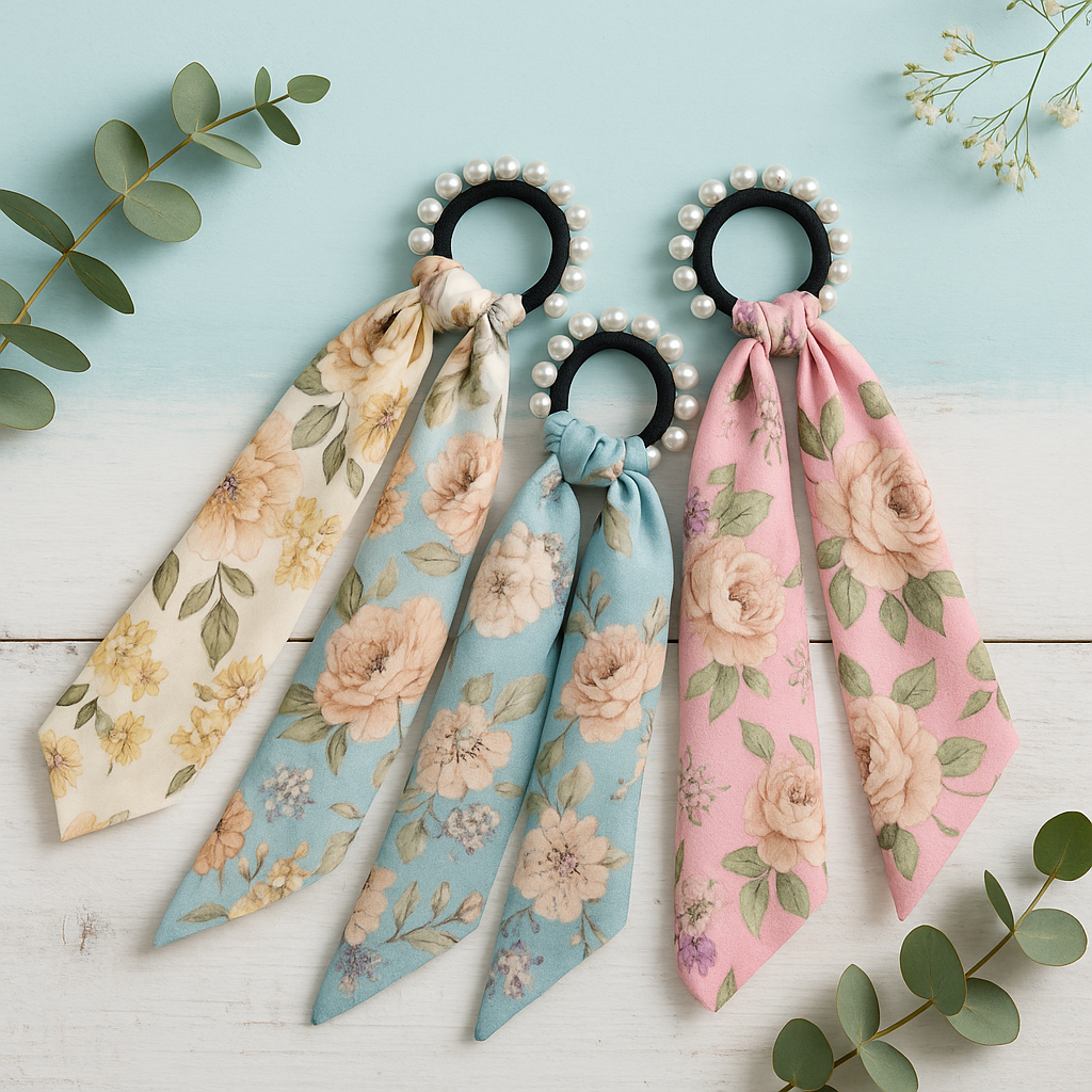 Pearl Scrunchies – Premium Pearl Rubber Band