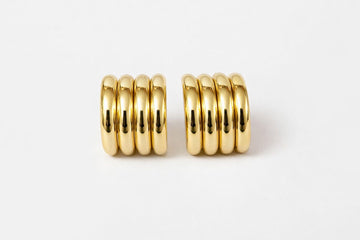 Gold-Toned Chunky Hoop Earrings