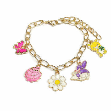 Skin-Friendly Gold-Finish Kids’ Charm Bracelet