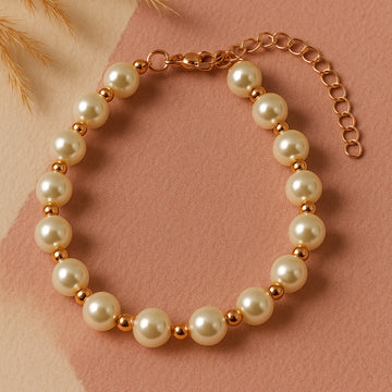 Jewelz Classic Pearl Beaded Bracelet
