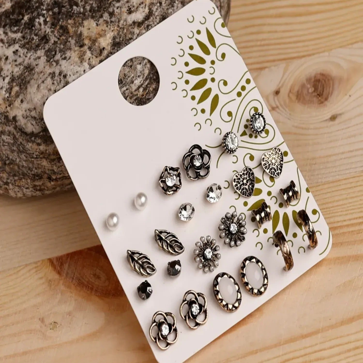 Multi-Color Earrings – 11-Pair Combo Set