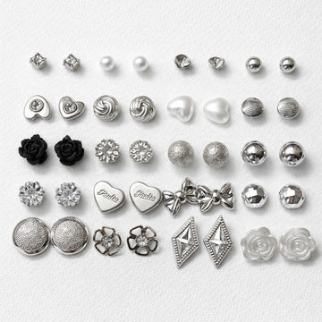 Fashion Silver Stud Earrings Multipack – Daily Wear Combo