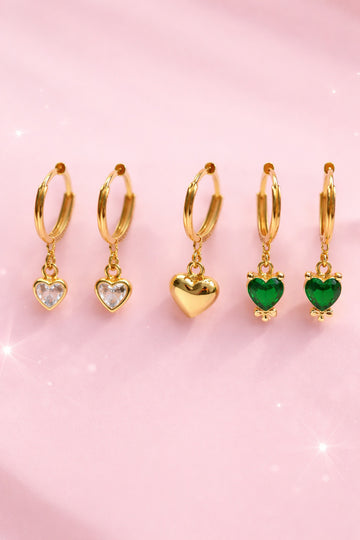 Gold-Toned Combo Earrings Set for Women