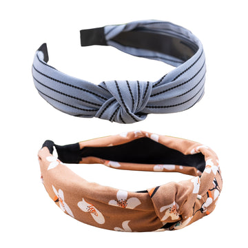 Printed Fabric Hair Band - Pack of 2