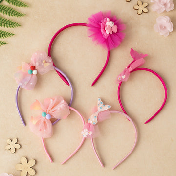 Kids Fancy Bow & Flower Headbands