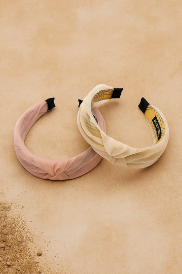 Elegant Knot Hairband Set – 2 Pcs