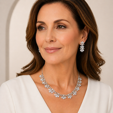 Eternal Bloom AD Necklace And Earring Set – Mother’s Day Special Gift Box Edition
