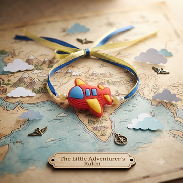 Kids Cute Aeroplane Cartoon Rakhi – Fun & Playful