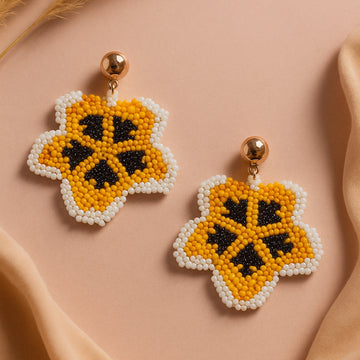 Jewelz Handcrafted Beaded Statement Earrings