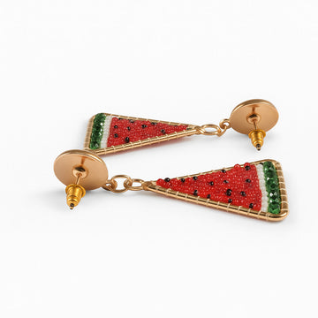 Jewelz Cute Watermelon Design Statement Earrings