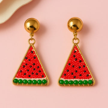 Jewelz Cute Watermelon Design Statement Earrings