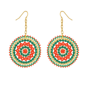 Jewelz Beaded Hoop Earrings for Women & Girls