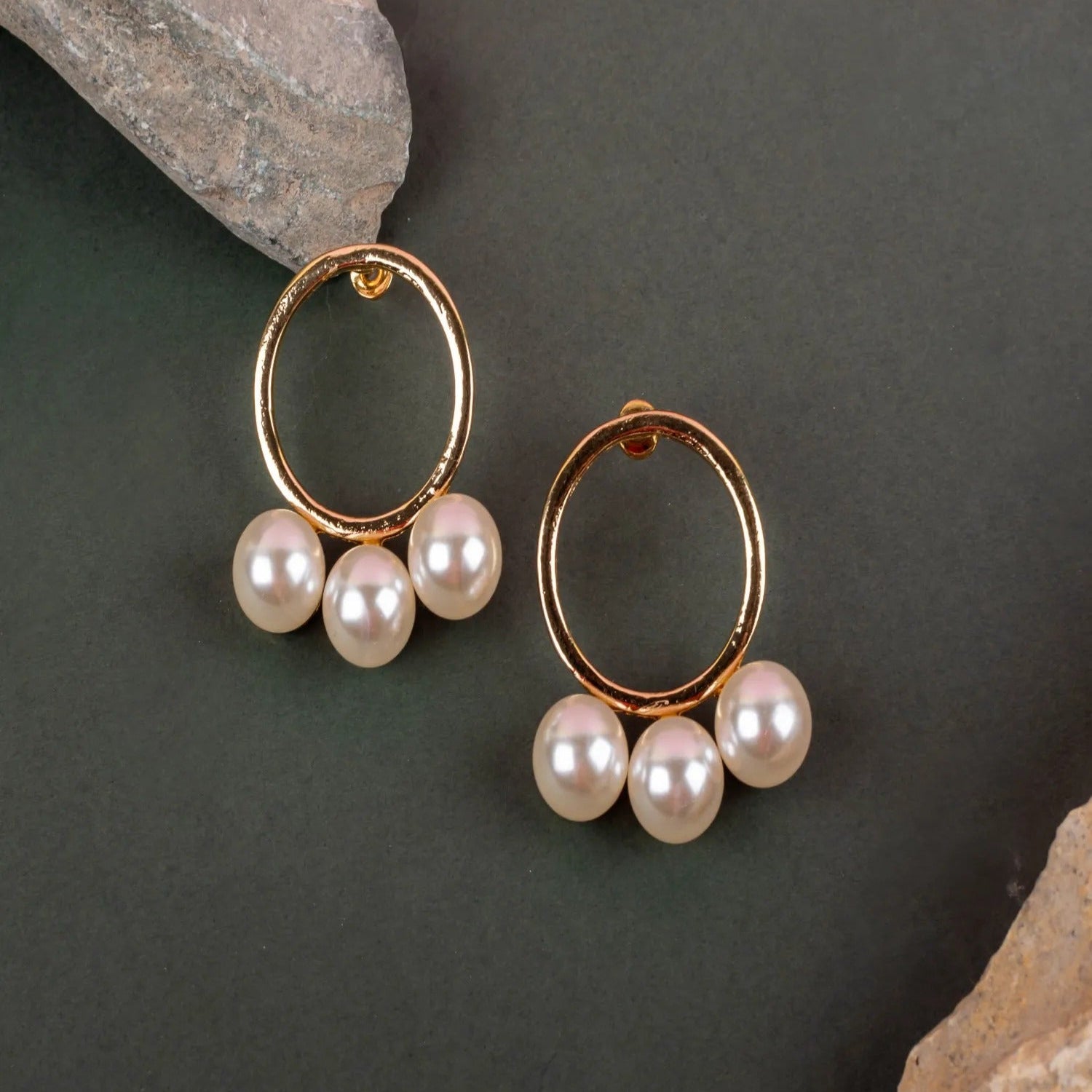 Gold-Plated Drop & Dangler Earrings
