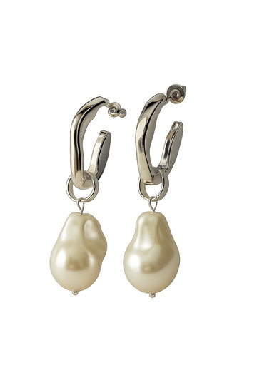 Irregular Baroque Pearl Earrings