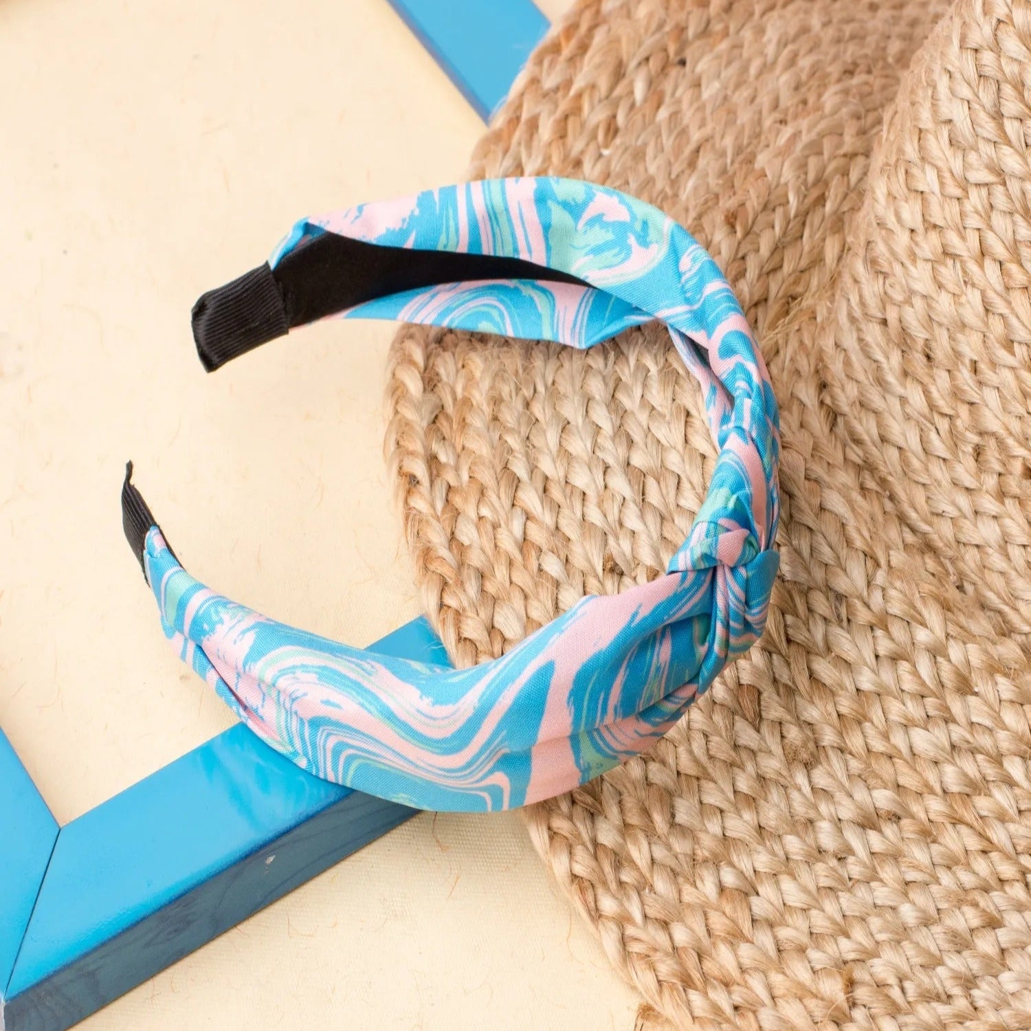 Jewelz Colored Abstract Print Knot Headbands for Girls & Women - Jewelz - 