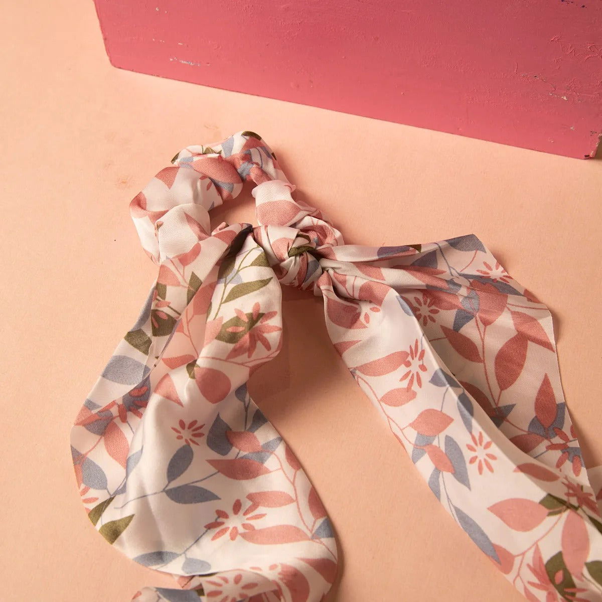 Jewelz Elastic Scrunchies Scarf Styled Printed Rubber Band for Girls & Women - Jewelz - 