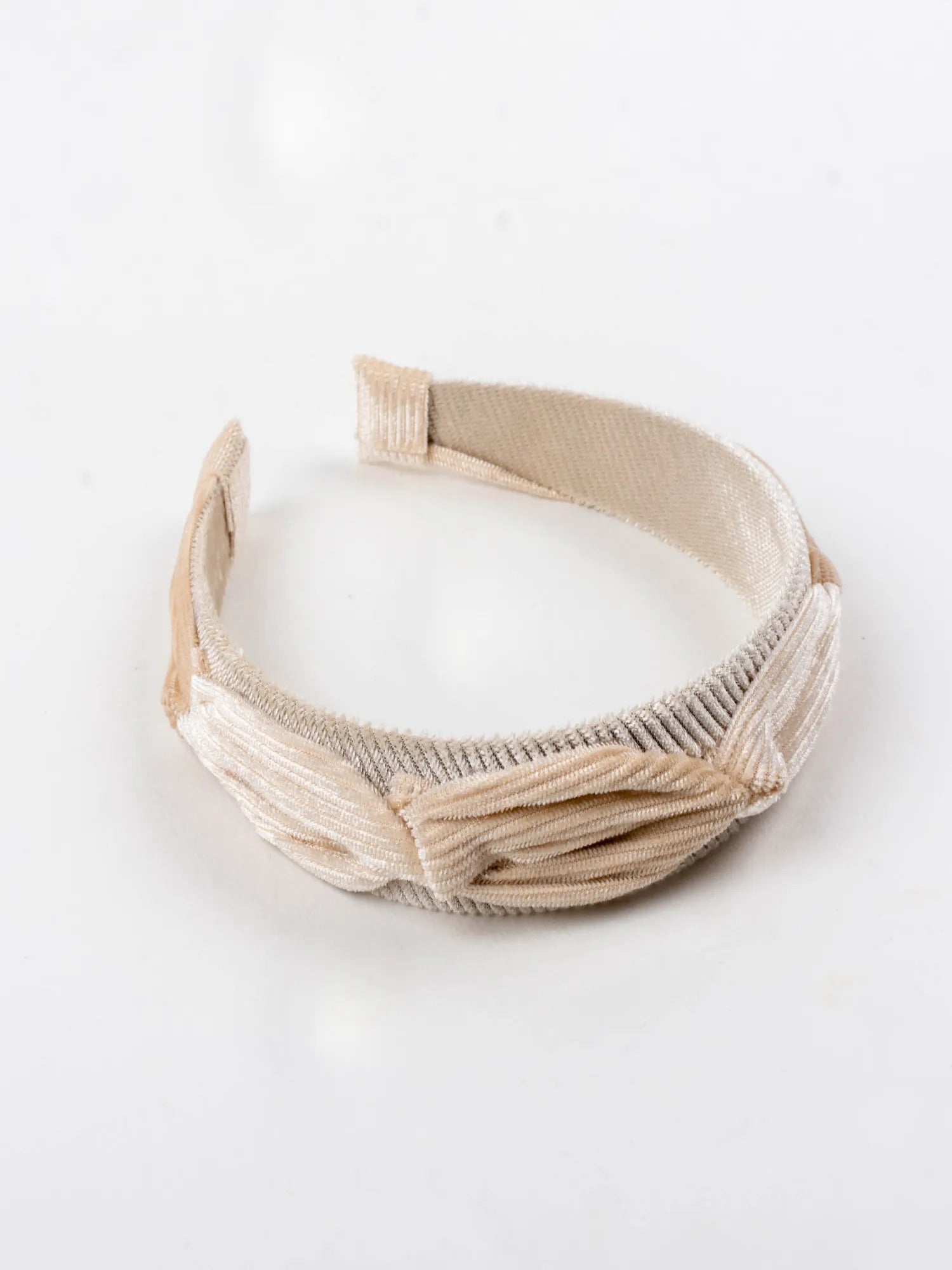 Jewelz Fashionable Top Knot Beige Hair Band For Girls And Women - Jewelz - 