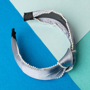 Grey Color Fashionable Hairband