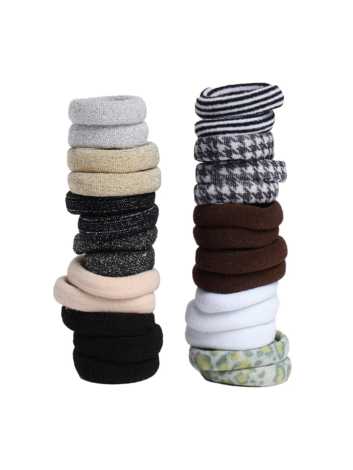 Jewelz Luxury Multi-Color Hair Rubber Bands, Scrunchies for Women and Girls | Anti Hair-Breakage - Jewelz - 