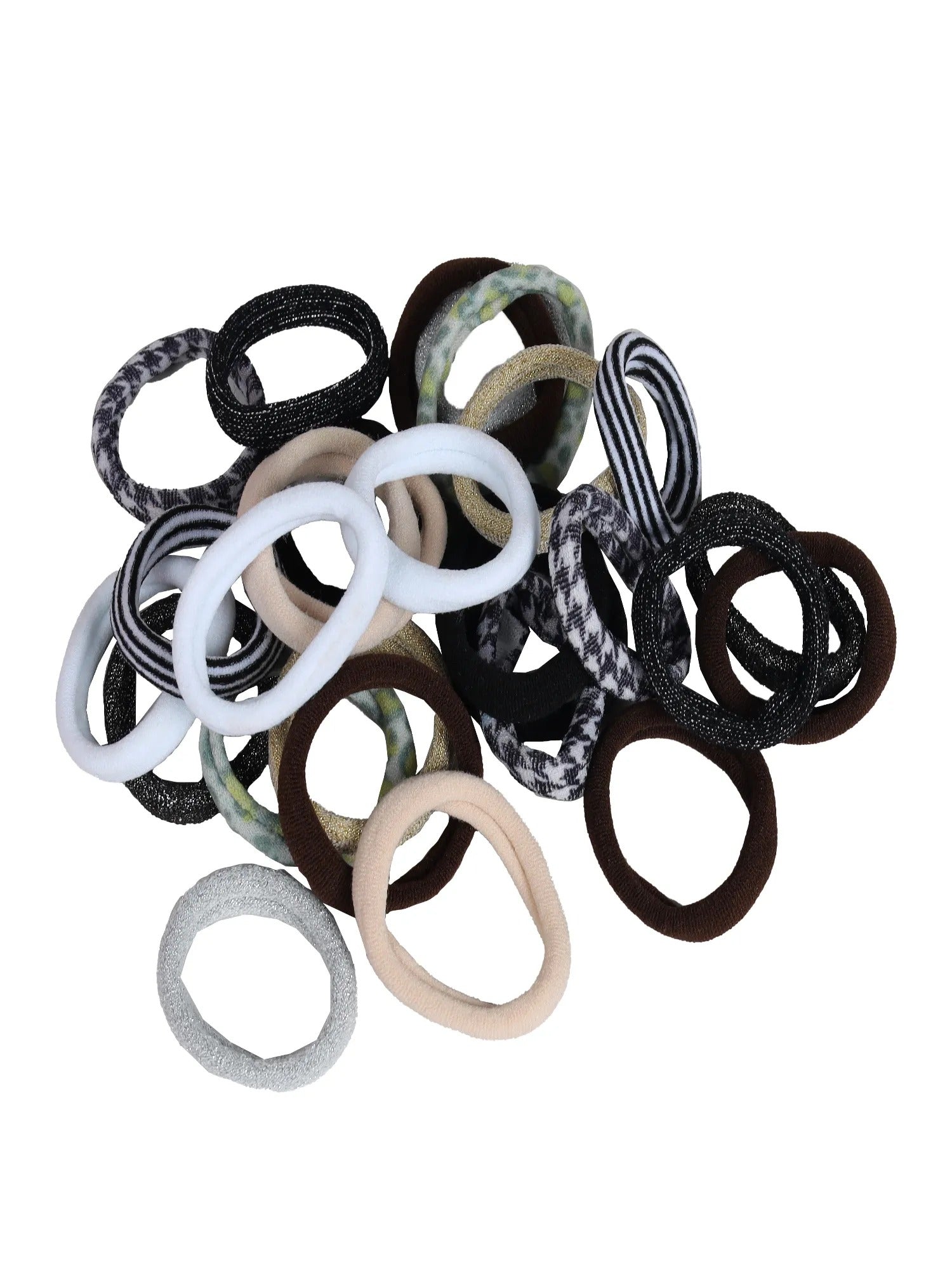 Jewelz Luxury Multi-Color Hair Rubber Bands, Scrunchies for Women and Girls | Anti Hair-Breakage - Jewelz - 