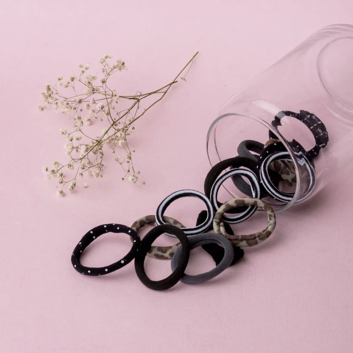 Jewelz Multi-colored, Printed Hair Rubber Bands Pack for Girls & Women - Jewelz - 