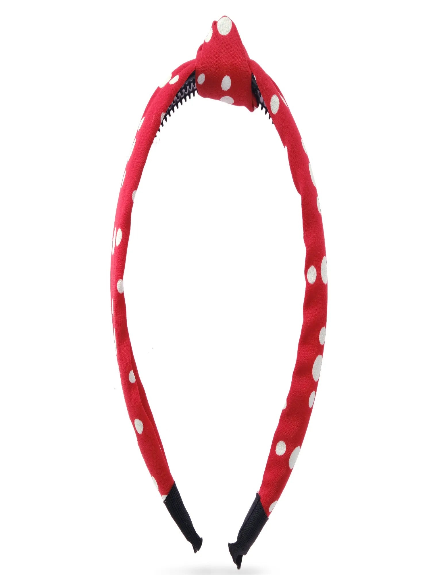 Jewelz Polka Dot Cloth Cross Knot Hair Hoop Hair band for Girls & Womens - Jewelz - 