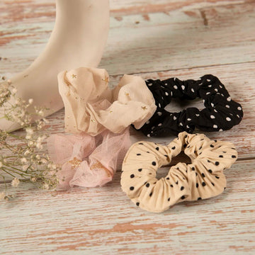 Jewelz Trendy Rubber Band Set – Pack of 4 Stylish Hair Ties for Girls & Women