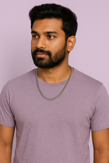 Silver-Tone Heavy Chain Necklace for Men