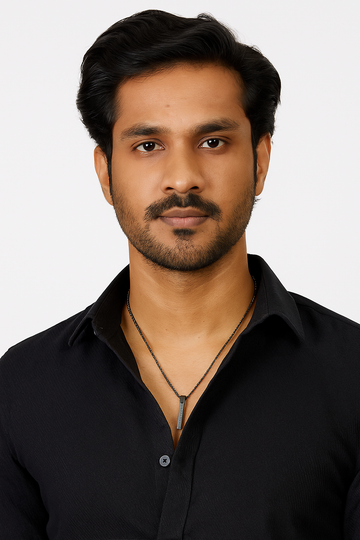 Silver Chain Necklace with Teddy Pendant