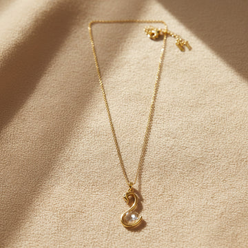 Minimalist Angel Wing Charm Necklace