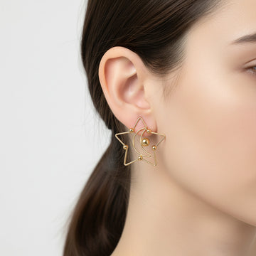 Celestial Minimal Designer Earrings for Women & Girls
