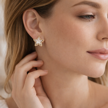 Minimal Star Earrings for Women & Girls