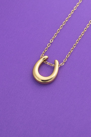 Minimal Crescent Pendant Necklace