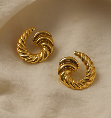 Twisted Bold Loop Earrings
